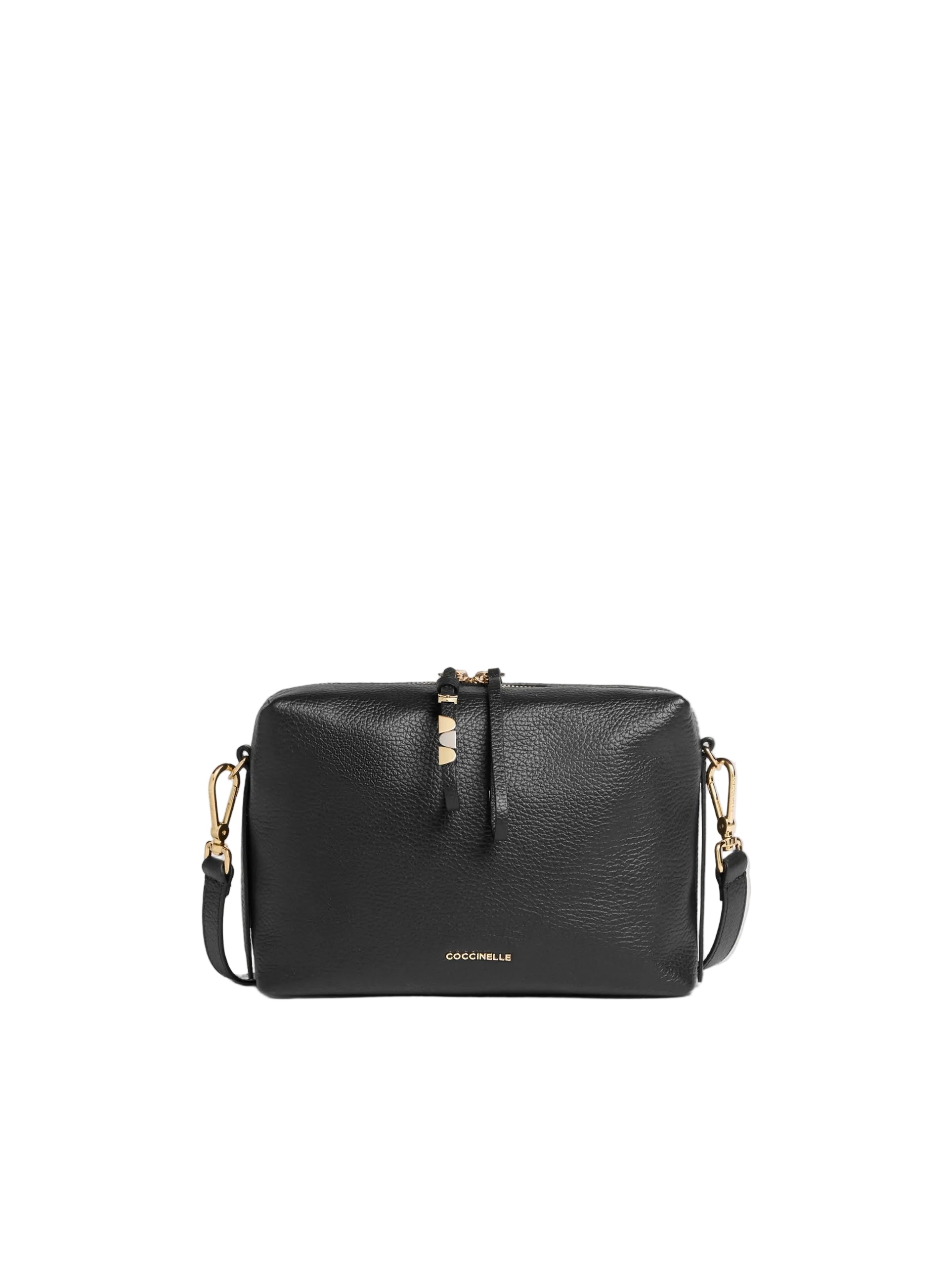 Coccinelle Borsa a Tracolla Pelle Donna Nera Logo Borse nero - foto prodotto